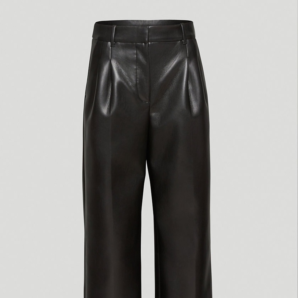 Aritzia Wilfred Effortless leather Pants black